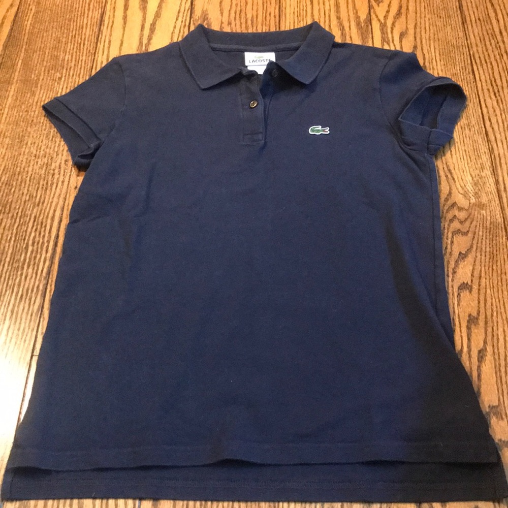 LACOSTE: navy polo